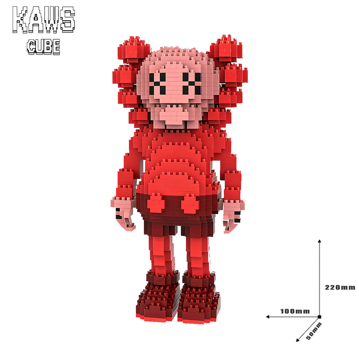 カウズ  KAWS Companion Black： Nanoblock  ナノブロック「220mm」251224-7