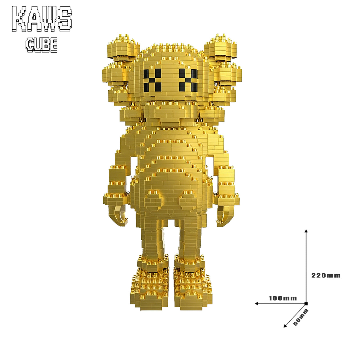 カウズ  KAWS Companion Black： Nanoblock  ナノブロック「220mm」251224-7